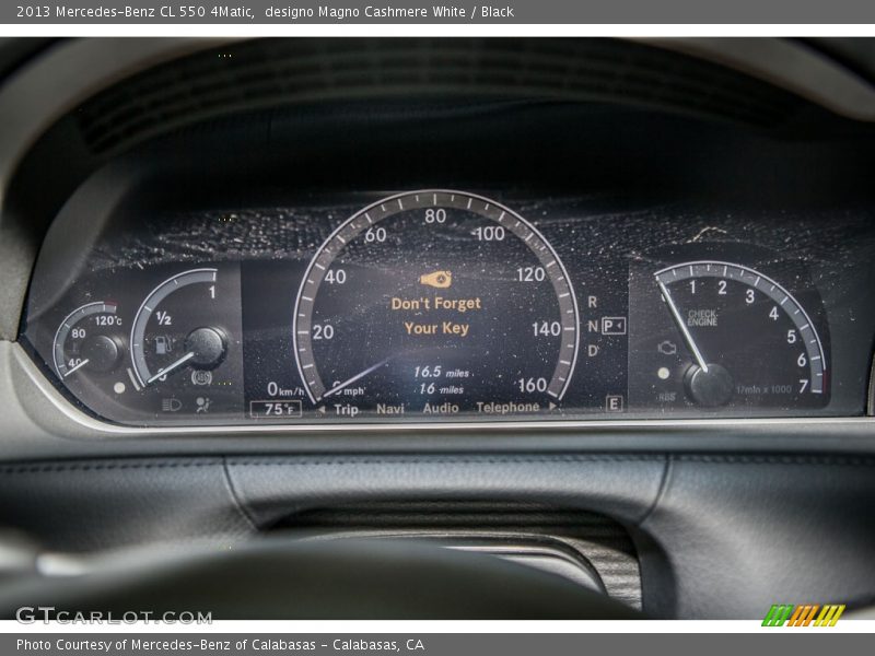  2013 CL 550 4Matic 550 4Matic Gauges