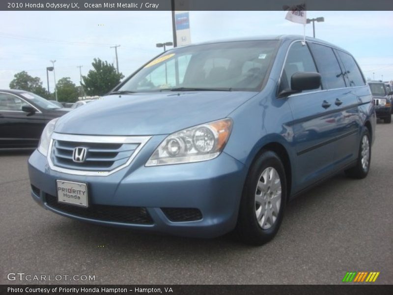 Ocean Mist Metallic / Gray 2010 Honda Odyssey LX