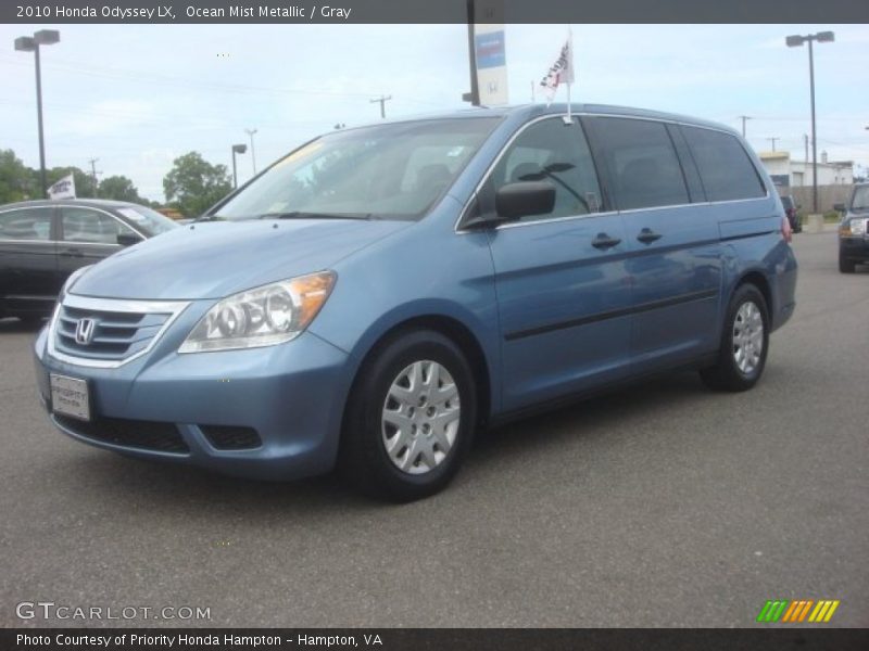 Ocean Mist Metallic / Gray 2010 Honda Odyssey LX