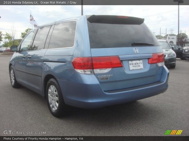 Ocean Mist Metallic / Gray 2010 Honda Odyssey LX