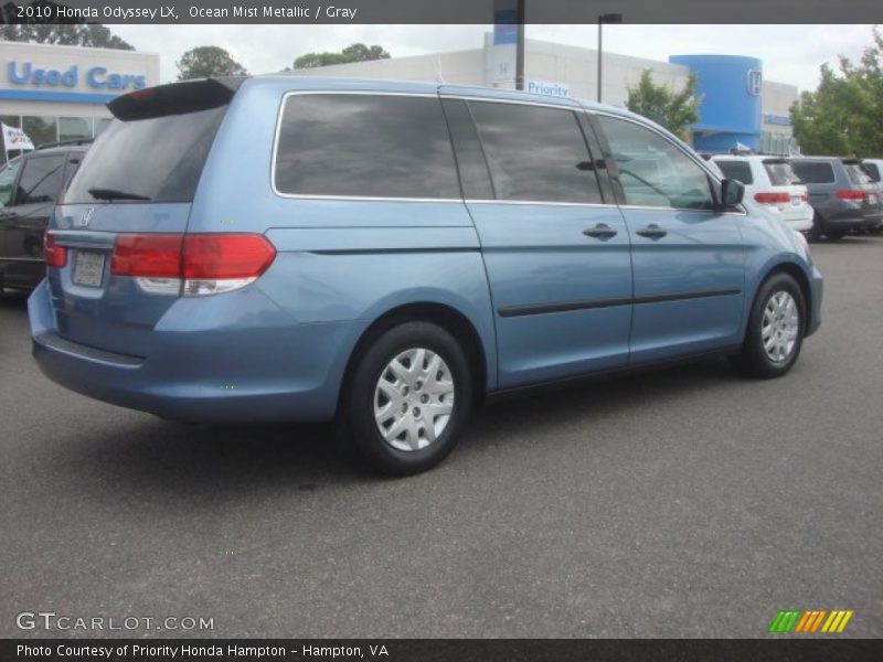 Ocean Mist Metallic / Gray 2010 Honda Odyssey LX