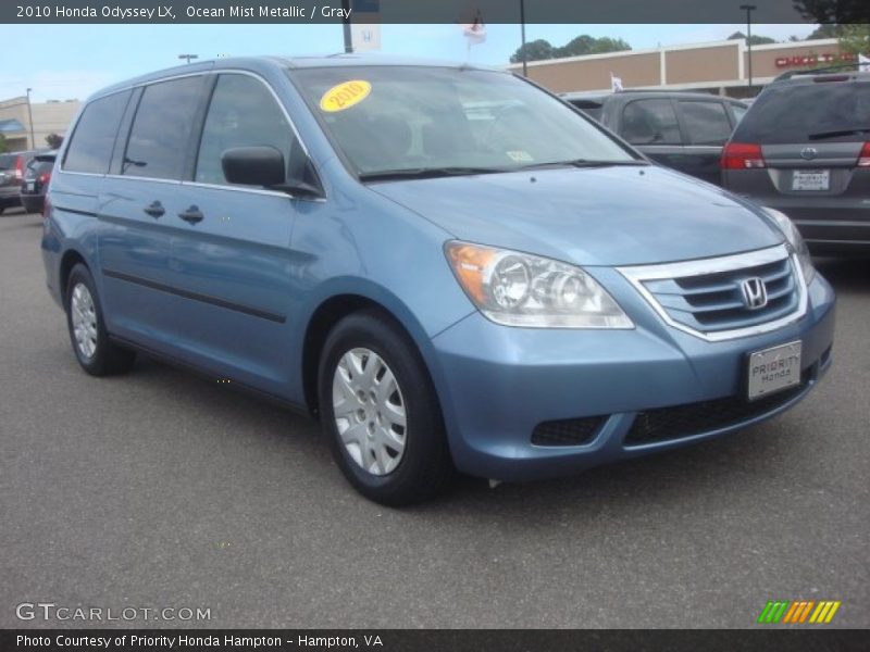 Ocean Mist Metallic / Gray 2010 Honda Odyssey LX