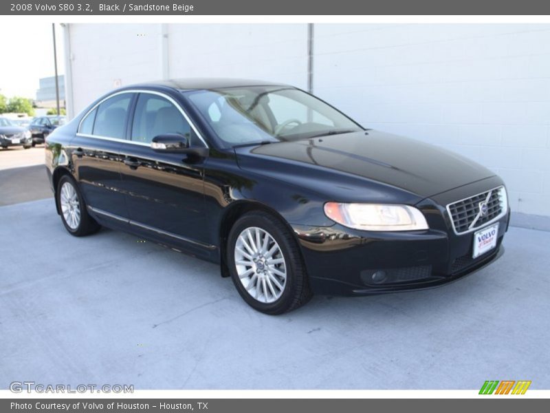 Black / Sandstone Beige 2008 Volvo S80 3.2