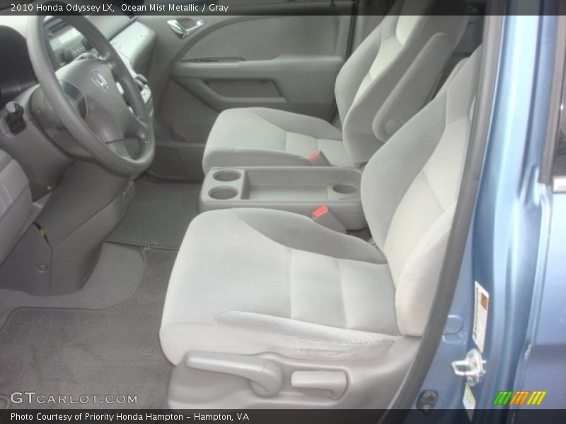 Ocean Mist Metallic / Gray 2010 Honda Odyssey LX