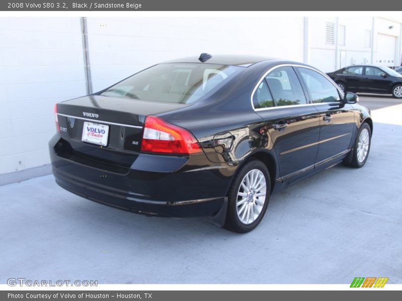 Black / Sandstone Beige 2008 Volvo S80 3.2
