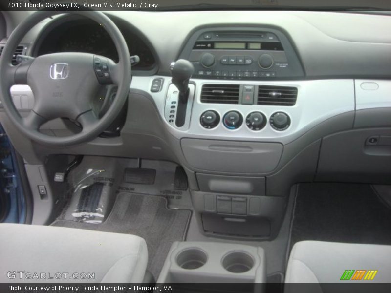 Ocean Mist Metallic / Gray 2010 Honda Odyssey LX