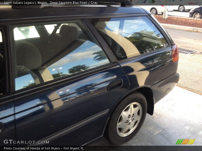 Deep Sapphire Blue Pearl / Gray 1998 Subaru Legacy L Wagon