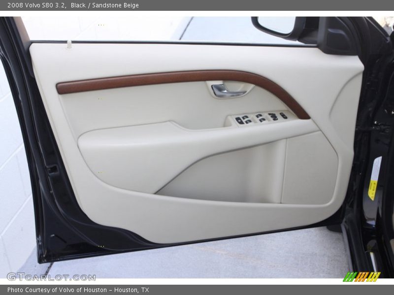 Black / Sandstone Beige 2008 Volvo S80 3.2