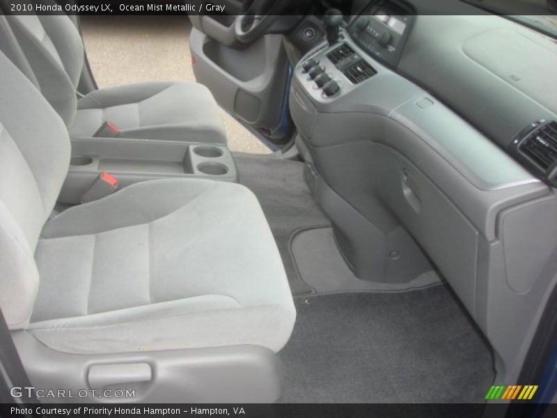 Ocean Mist Metallic / Gray 2010 Honda Odyssey LX