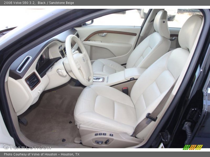 Black / Sandstone Beige 2008 Volvo S80 3.2