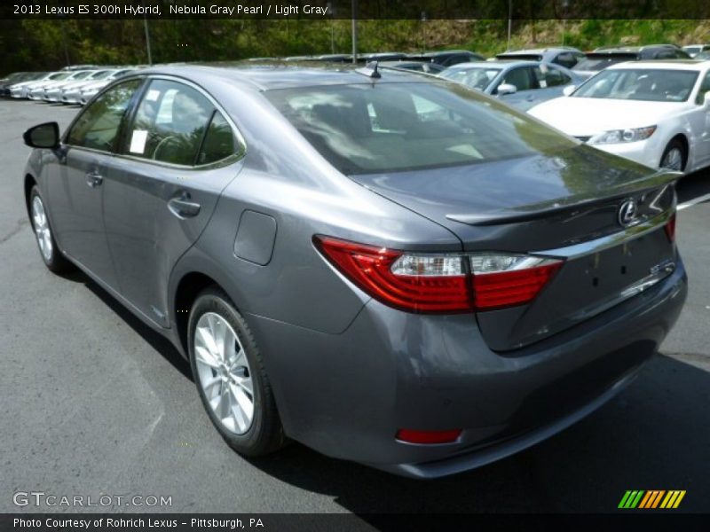 Nebula Gray Pearl / Light Gray 2013 Lexus ES 300h Hybrid