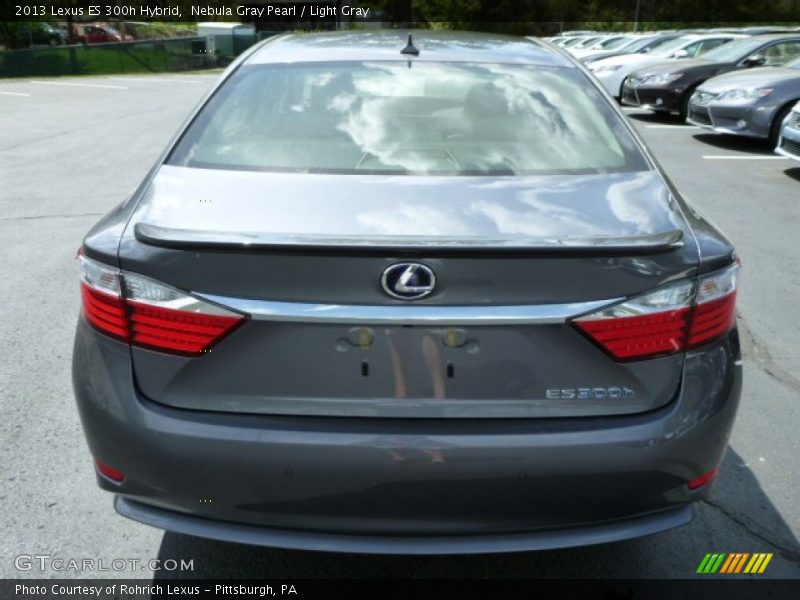 Nebula Gray Pearl / Light Gray 2013 Lexus ES 300h Hybrid
