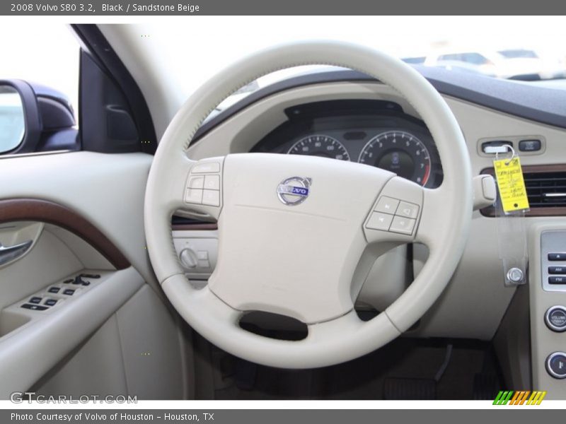 Black / Sandstone Beige 2008 Volvo S80 3.2