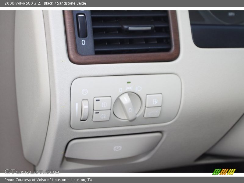 Black / Sandstone Beige 2008 Volvo S80 3.2