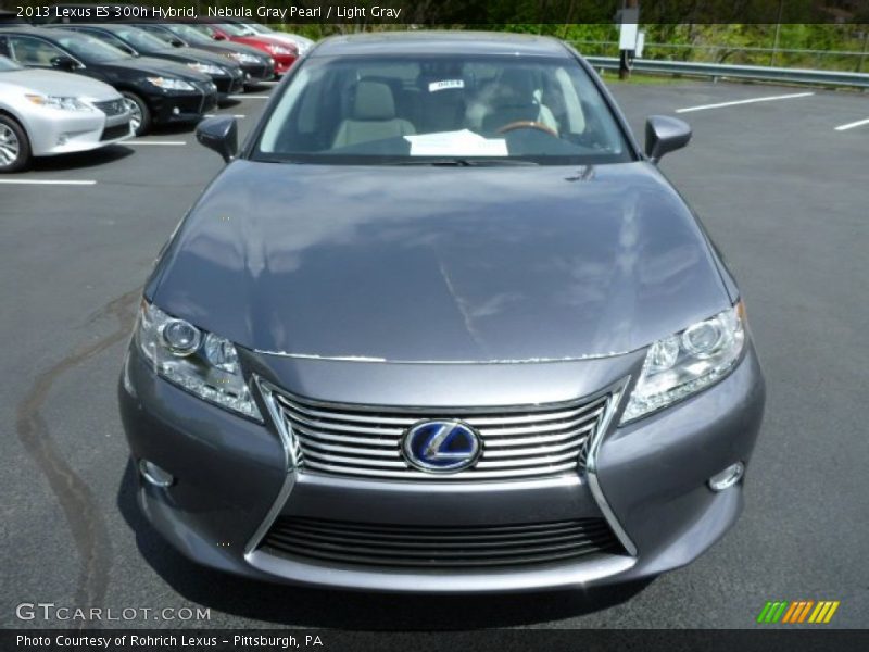 Nebula Gray Pearl / Light Gray 2013 Lexus ES 300h Hybrid