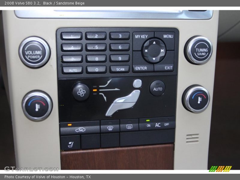 Black / Sandstone Beige 2008 Volvo S80 3.2