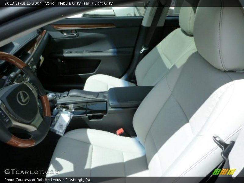Nebula Gray Pearl / Light Gray 2013 Lexus ES 300h Hybrid