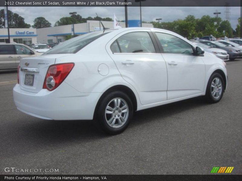 Summit White / Jet Black/Dark Titanium 2012 Chevrolet Sonic LT Sedan