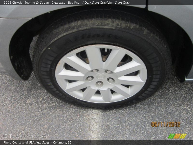 Clearwater Blue Pearl / Dark Slate Gray/Light Slate Gray 2008 Chrysler Sebring LX Sedan