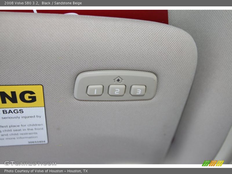 Black / Sandstone Beige 2008 Volvo S80 3.2