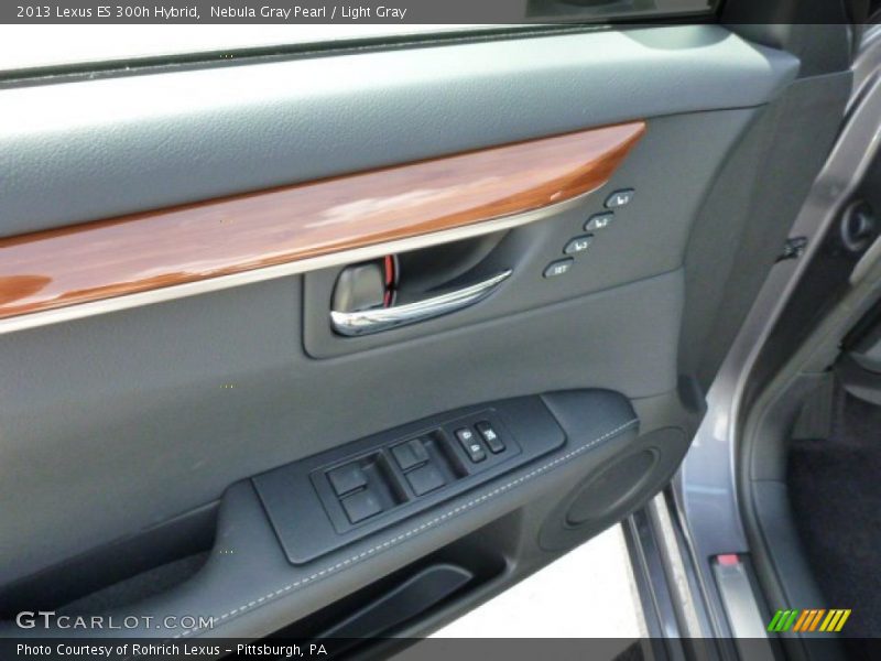 Nebula Gray Pearl / Light Gray 2013 Lexus ES 300h Hybrid