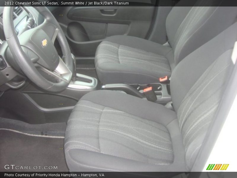 Summit White / Jet Black/Dark Titanium 2012 Chevrolet Sonic LT Sedan