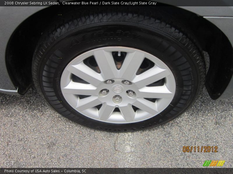 Clearwater Blue Pearl / Dark Slate Gray/Light Slate Gray 2008 Chrysler Sebring LX Sedan