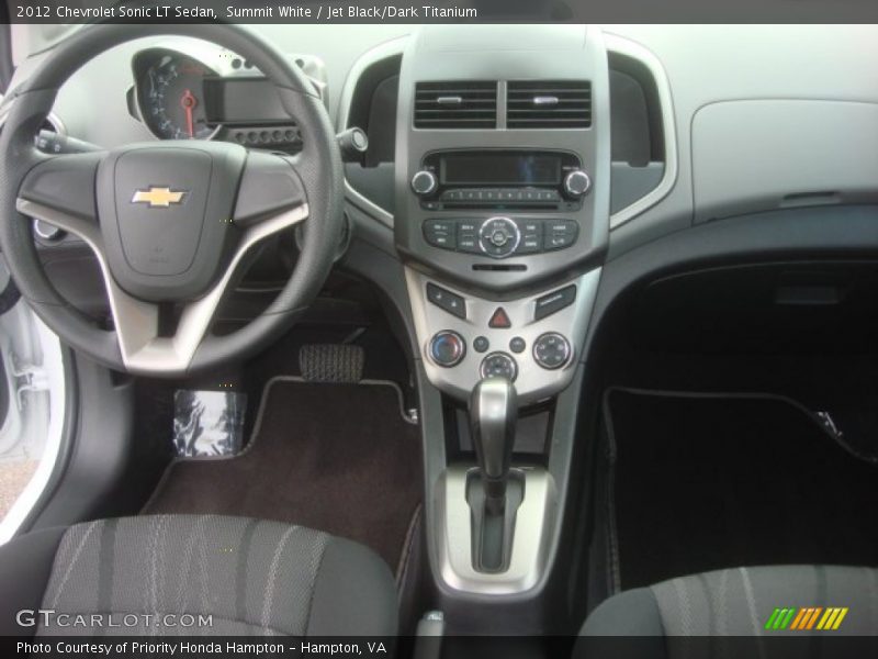 Summit White / Jet Black/Dark Titanium 2012 Chevrolet Sonic LT Sedan
