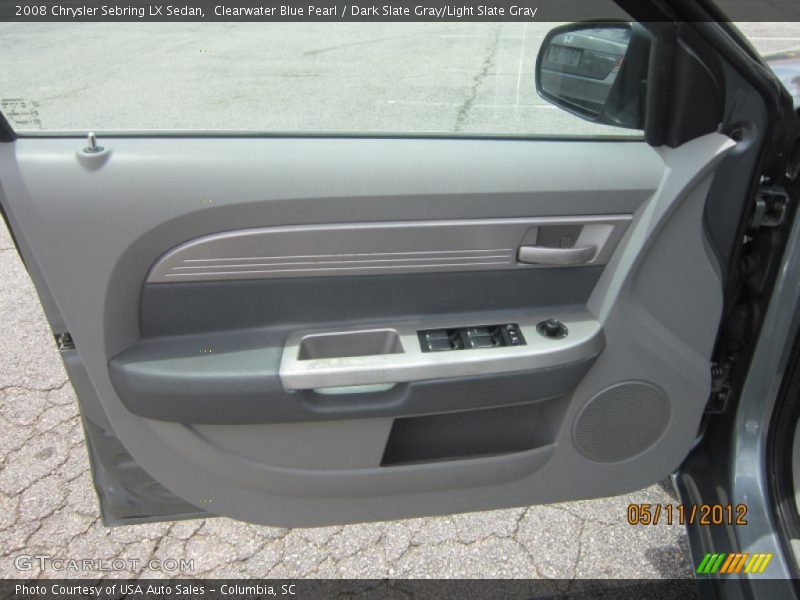 Clearwater Blue Pearl / Dark Slate Gray/Light Slate Gray 2008 Chrysler Sebring LX Sedan