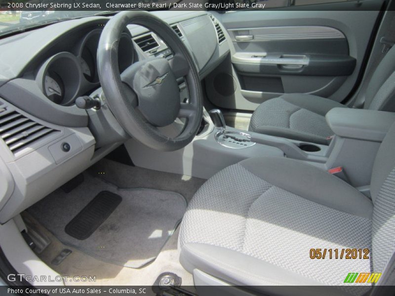 Clearwater Blue Pearl / Dark Slate Gray/Light Slate Gray 2008 Chrysler Sebring LX Sedan