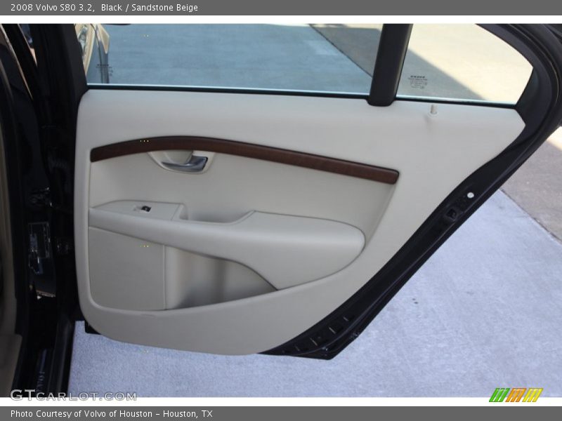 Black / Sandstone Beige 2008 Volvo S80 3.2