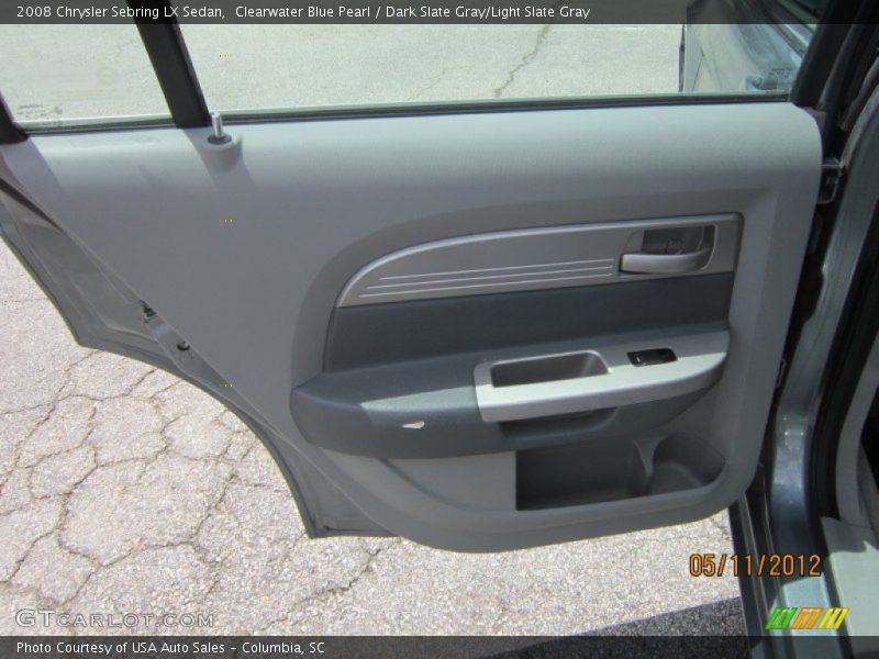 Clearwater Blue Pearl / Dark Slate Gray/Light Slate Gray 2008 Chrysler Sebring LX Sedan