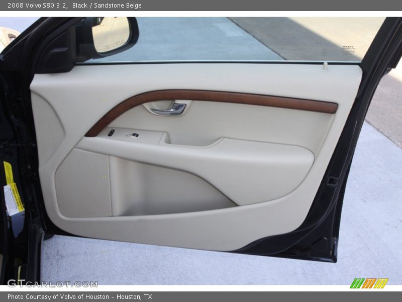 Black / Sandstone Beige 2008 Volvo S80 3.2