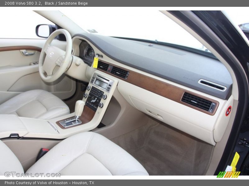 Black / Sandstone Beige 2008 Volvo S80 3.2