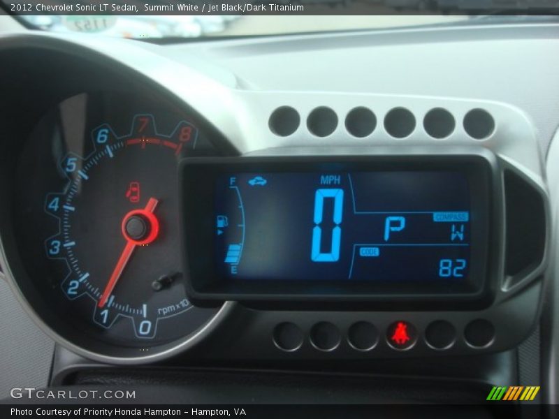 Summit White / Jet Black/Dark Titanium 2012 Chevrolet Sonic LT Sedan