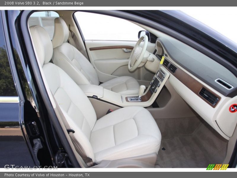 Black / Sandstone Beige 2008 Volvo S80 3.2