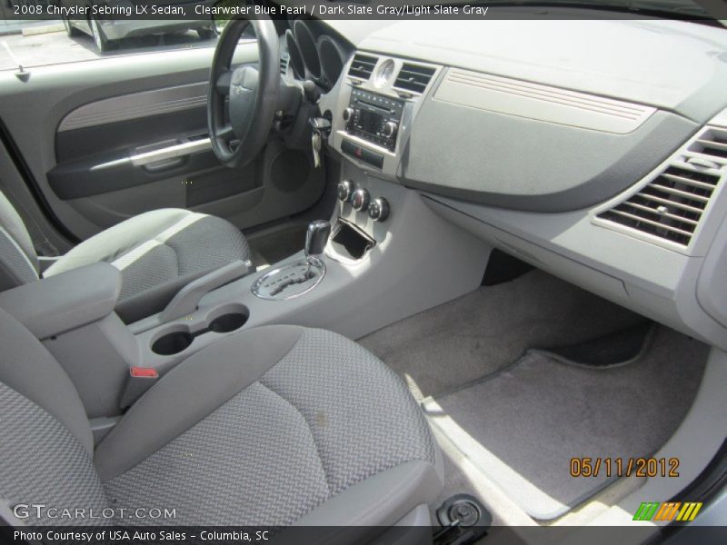 Clearwater Blue Pearl / Dark Slate Gray/Light Slate Gray 2008 Chrysler Sebring LX Sedan