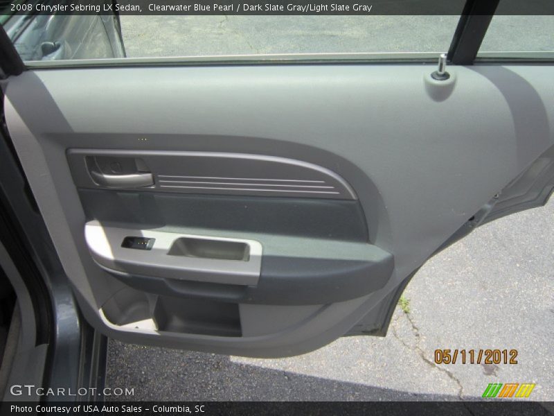 Clearwater Blue Pearl / Dark Slate Gray/Light Slate Gray 2008 Chrysler Sebring LX Sedan