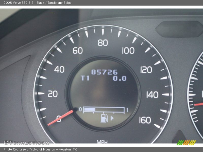 Black / Sandstone Beige 2008 Volvo S80 3.2