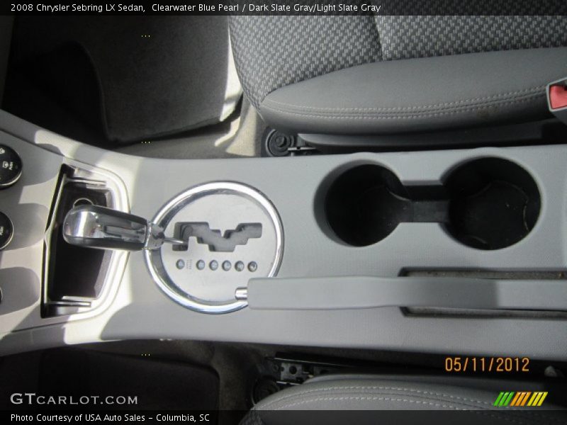 Clearwater Blue Pearl / Dark Slate Gray/Light Slate Gray 2008 Chrysler Sebring LX Sedan