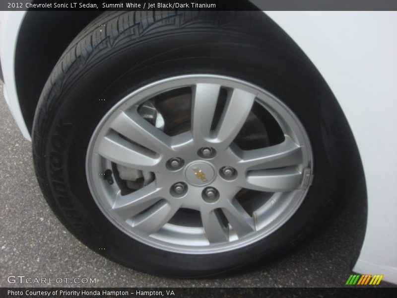 Summit White / Jet Black/Dark Titanium 2012 Chevrolet Sonic LT Sedan