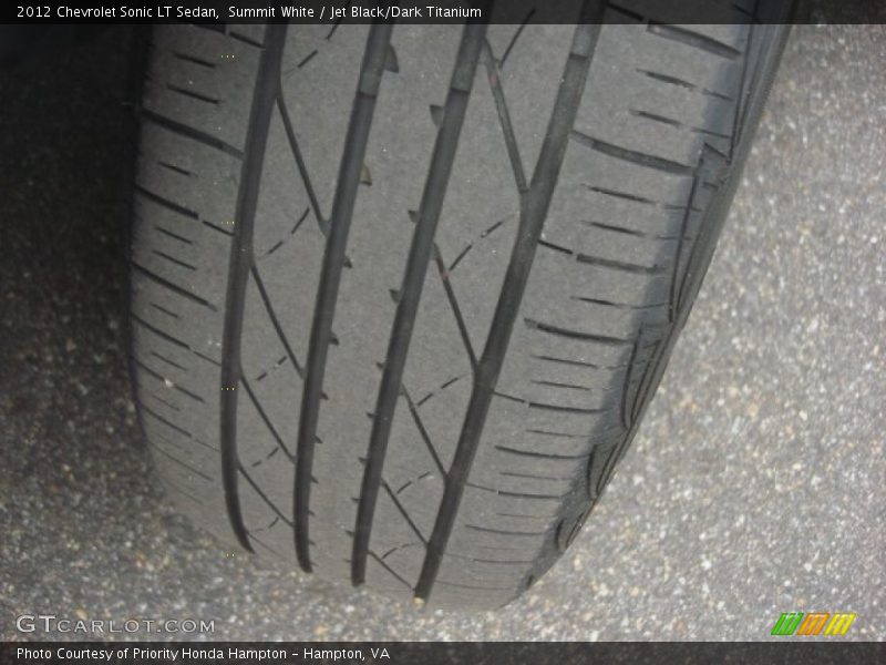 Summit White / Jet Black/Dark Titanium 2012 Chevrolet Sonic LT Sedan