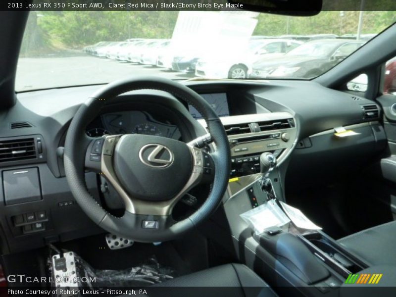 Dashboard of 2013 RX 350 F Sport AWD