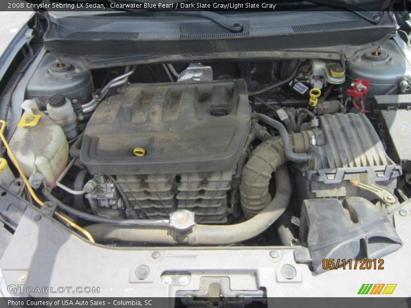 Clearwater Blue Pearl / Dark Slate Gray/Light Slate Gray 2008 Chrysler Sebring LX Sedan