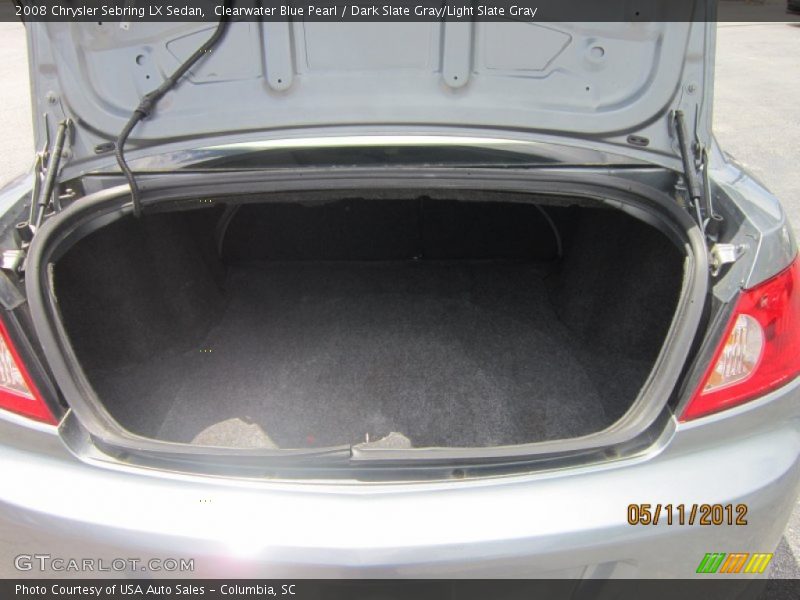 Clearwater Blue Pearl / Dark Slate Gray/Light Slate Gray 2008 Chrysler Sebring LX Sedan