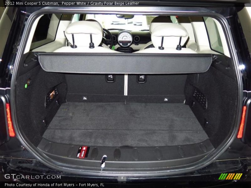 Pepper White / Gravity Polar Beige Leather 2012 Mini Cooper S Clubman