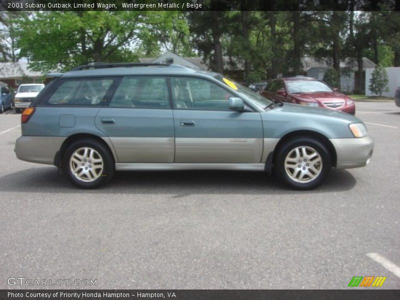 Wintergreen Metallic / Beige 2001 Subaru Outback Limited Wagon