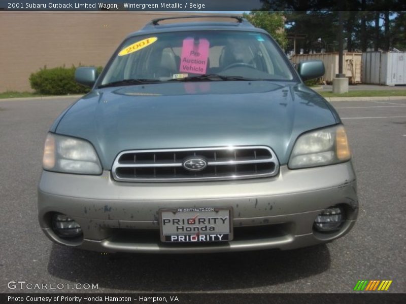 Wintergreen Metallic / Beige 2001 Subaru Outback Limited Wagon