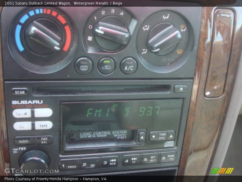 Wintergreen Metallic / Beige 2001 Subaru Outback Limited Wagon