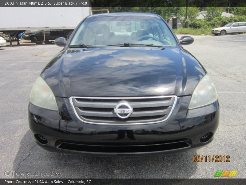 Super Black / Frost 2003 Nissan Altima 2.5 S